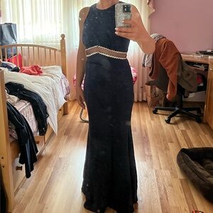 AQUA NAVY GOWN SIZE 2